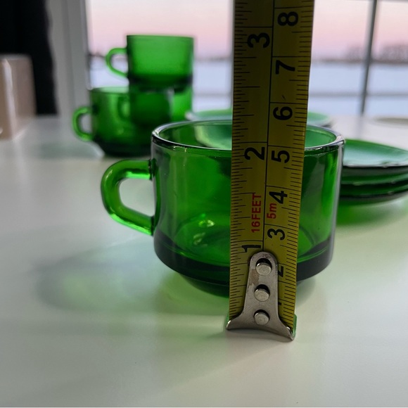 Vereco France Demitasse Espresso Vintage Cups and Saucers - Picture 7 of 10